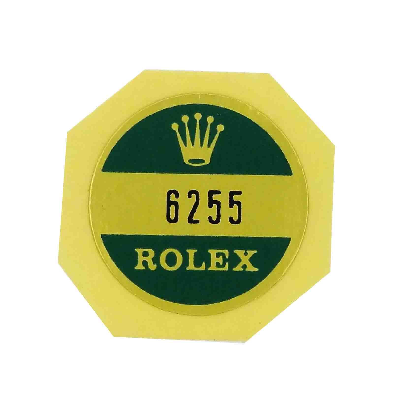rolex sticker on back